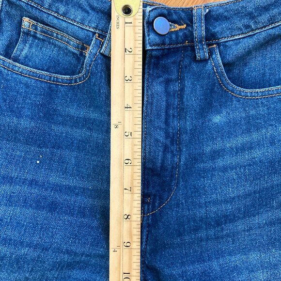 Diesel Hush Denim Barrel Jeans, Cropped Mid-Rise Rich Medium Wash, size 8 - Picture 9 of 14